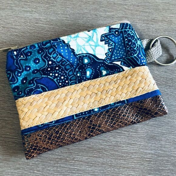 New Bahamas  Zipper Coin Purse Wallet Keychain Pouch - Picture 4 of 4